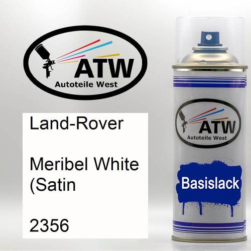 Land-Rover, Meribel White (Satin, 2356: 400ml Sprühdose, von ATW Autoteile West.
